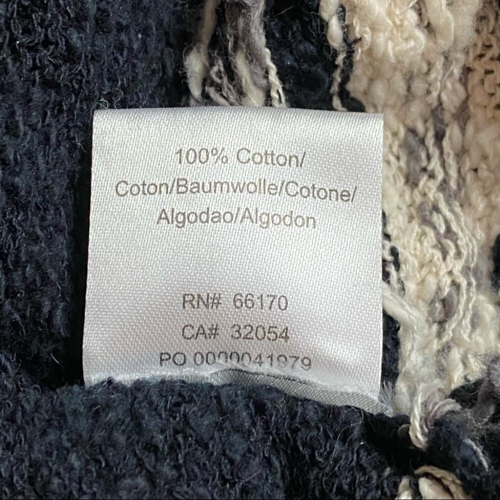 ETERNAL SUNSHINE 100% Cotton Mixed-Texture Long Sweater M/L - Picture 8 of 9